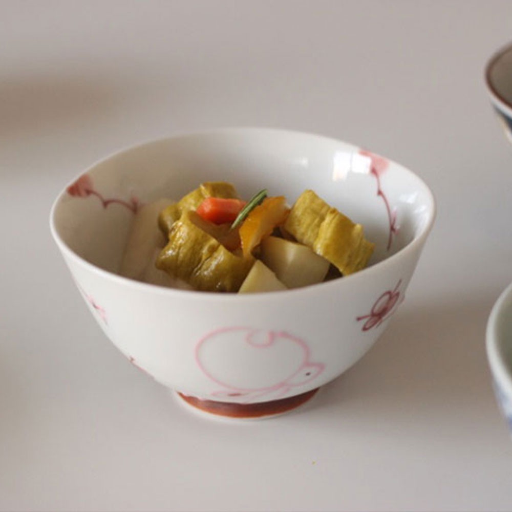 일본 가정식 화이트 키잔 밥공기(2가지)