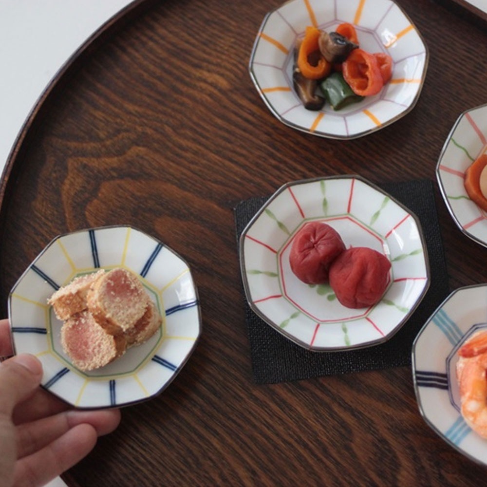 일본산 아삭아삭 오이시야채 미니접시,종지세트(5장세트)-종지형