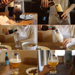 명품이태리 루이지 맥주전용 크리스탈 비어잔(스타우트,에일,맛있는맥주를위한준비)