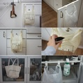 팬더 폴리백 비닐봉지행거 훅2p(비닐봉지로 벽면 수납/쓰레기통 만들기)