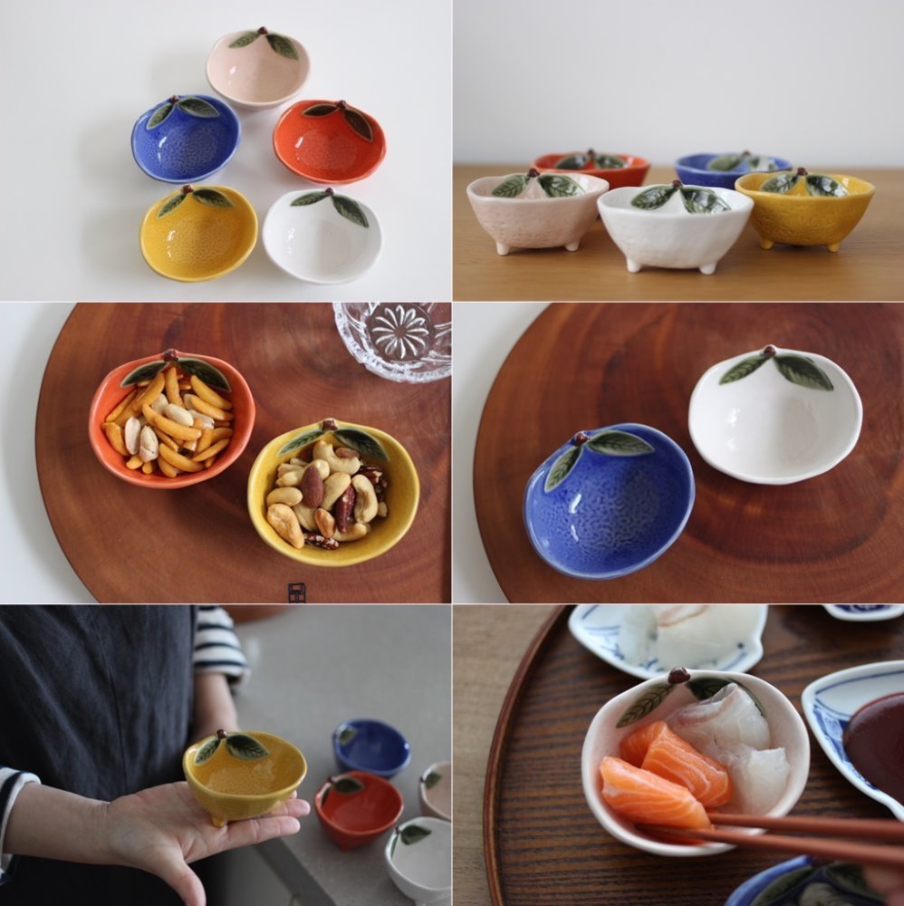 일본가정식 올망졸망 삼발이 감열매&quot;그릇(3발다리가있는볼그릇)