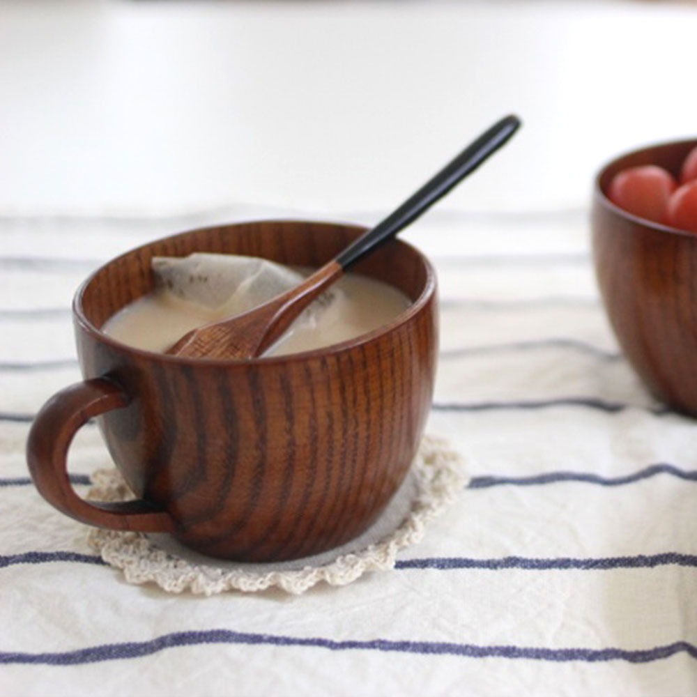 일본식 나무그릇 - 코지시리즈 우드머그컵(시리얼,차,죽등)